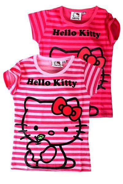 T-Shirt mit Hello Kitty gestreift