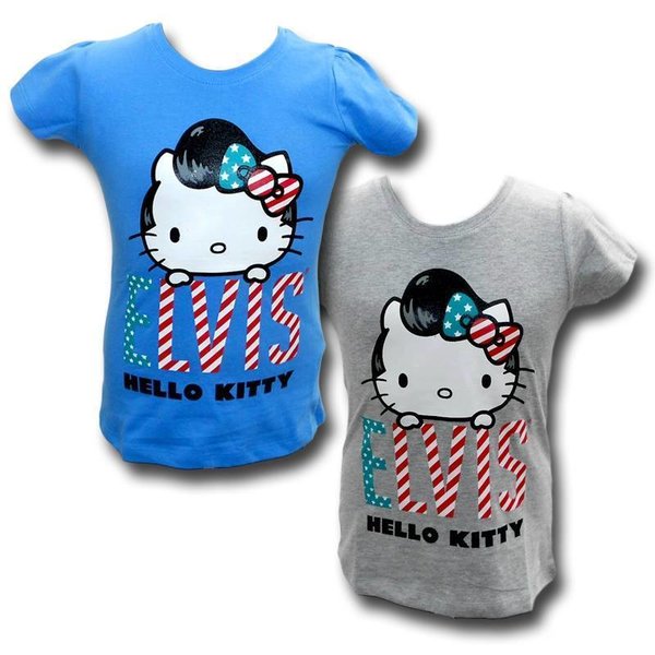 T-Shirt mit Hello Kitty als Elvis