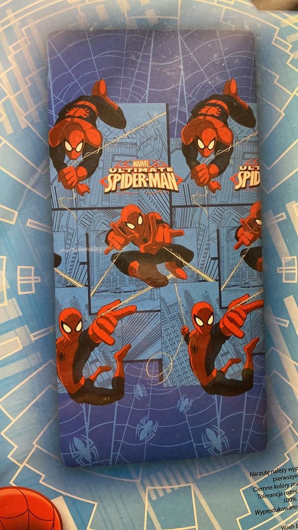 Spannbettlaken v. Spiderman (90x200 cm)