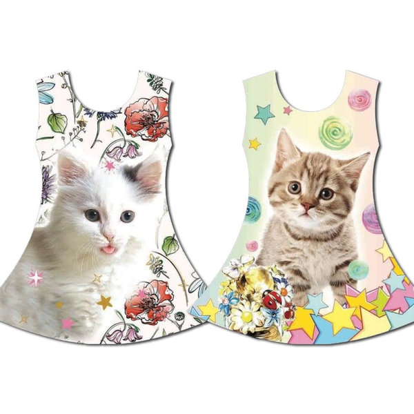 Sommerkleider mit Katzen-Motiv
