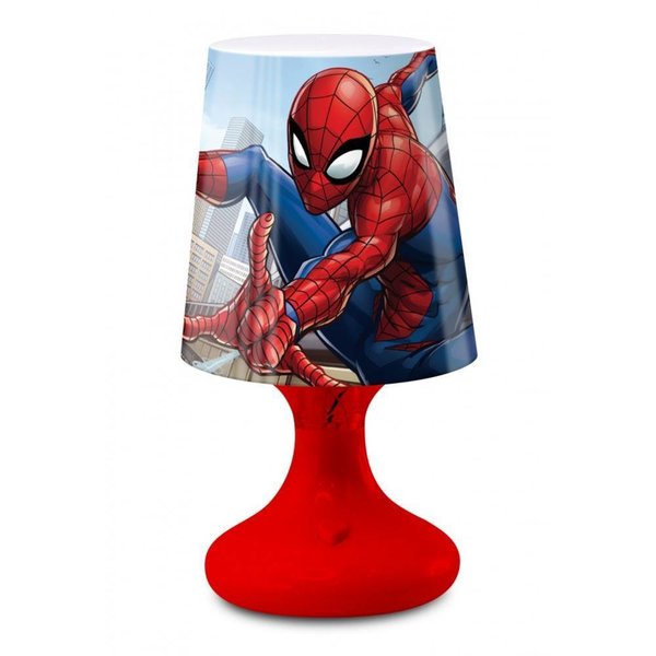 Mini LED Lampe v. Spiderman in rot oder blau