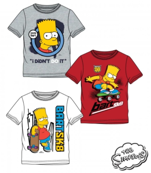 T-Shirts mit Bart von den Simpsons