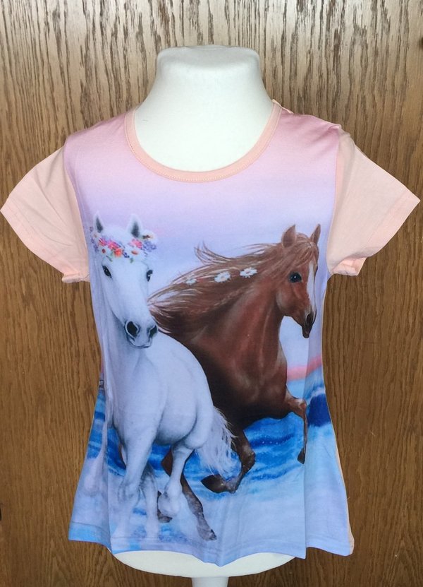 T-Shirt von Squared and Cubed mit Pferde- Motiv