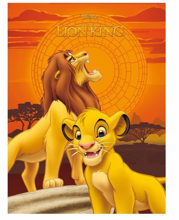 Fleecedecke von "Der König der Löwen"