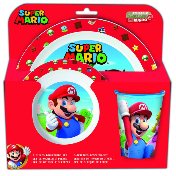 Mikrowellengeschirrset von Super Mario